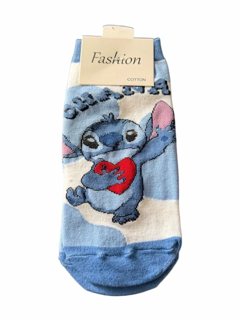 NWT-Stitch Ankle Socks Trio in Blue, Black & White